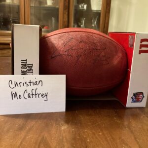 Christian McCaffery Autographed Football
