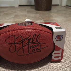 Jim Kelly Autographed Football (HOF 2002)