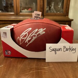 Saquon Barkley Autographed Football