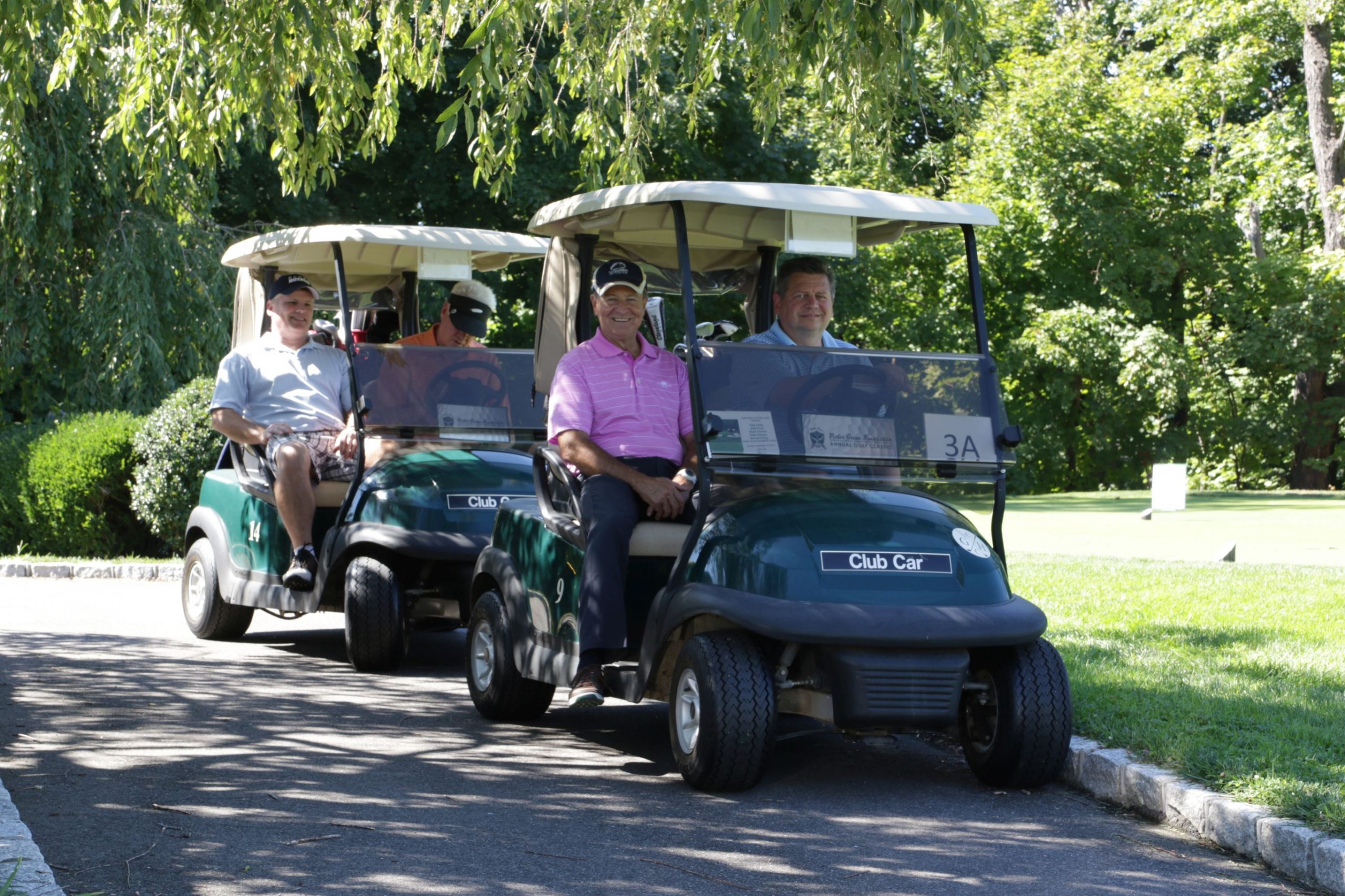 Golfers at the Victor Green Foundation Celebrity Golf Classic