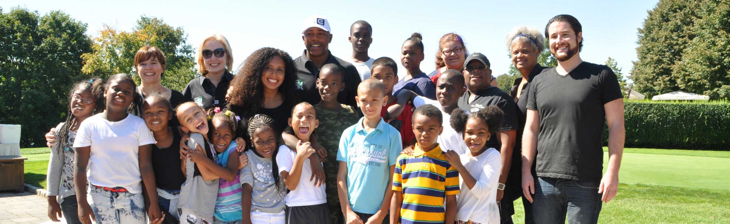 Victor Green with youth at a Victor Green Foundation community event