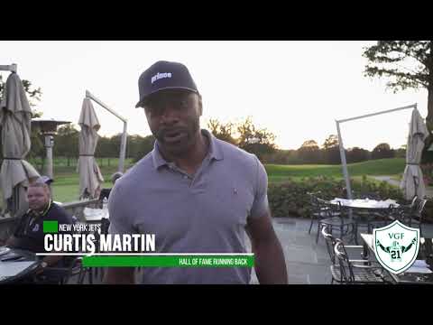 Video thumbnail for Curtis Martin at Victor Green Foundation Celebrity Golf 2021
